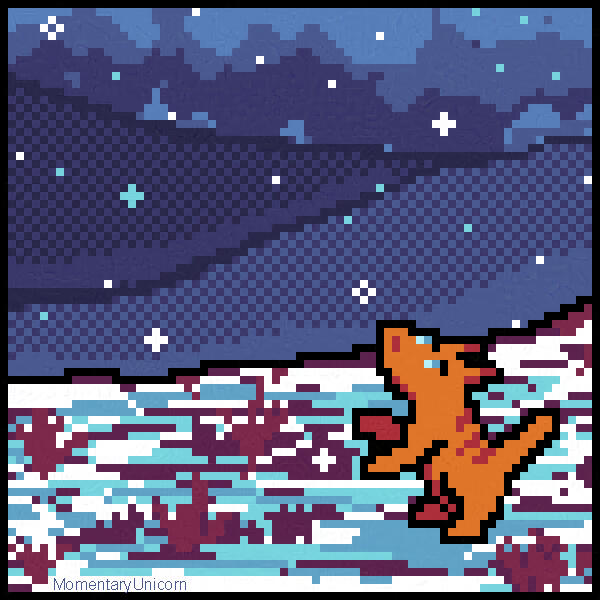 Cat Catching Snowflakes